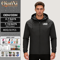 Veste Softshell Coupe-Vent Imperméable Haute Qualité avec Logo Personnalisé pour Hommes, Idéale Randonnée et Pêche en Extérieur