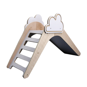 High quality kids indoor playground home solid wood climbing frame ladder children's slide