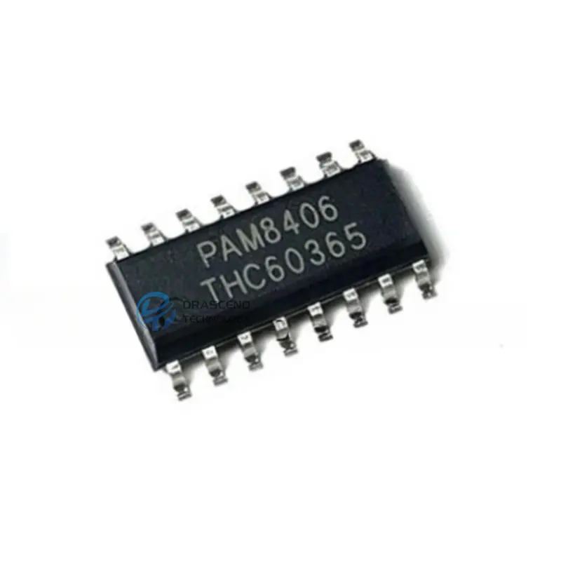 Mới và độc đáo pam8406dr SOP-16 bộ khuếch đại âm thanh 2 kênh pam8406 Bộ khuếch đại IC chip mạch tích hợp linh kiện điện tử