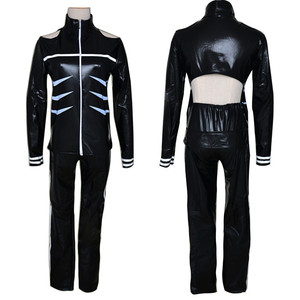 Nouvelle tenue de <span class=keywords><strong>cosplay</strong></span> anime Tokyo Ghoul <span class=keywords><strong>Kaneki</strong></span> <span class=keywords><strong>Ken</strong></span> pour adulte : manteau noir, sweat à capuche, short, uniforme, vêtements de sport - Product Image 2