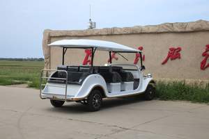 <span class=keywords><strong>Auto</strong></span> Elettrica Classica Stile Vintage Bianca 11 Posti con Certificato 3C Carrozzeria in Vetro per Resort Comunità Navetta Residenziale - Product Image 2