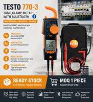 Clamp Meter TRMS Profesional 600A Multimeter Digital dengan Bluetooth untuk Pengujian Listrik HVAC