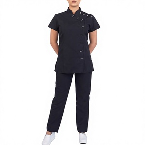 Uniforme de Salón de Belleza para Mujer, Túnica de Spa de Manga Corta, Blusa Médica, Ropa de Trabajo para Salón de Belleza - Product Image 1