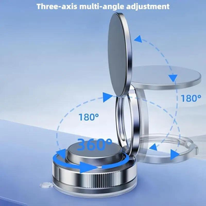 चुंबकीय 360 डिग्री बहु-कोण रोटेशन पोर्टेबल कार डेस्क बिस्तर वैक्यूम सक्शन कप मोबाइल स्मार्ट सेल फोन धारक रिमोट कंट्रोल - Product Image 3