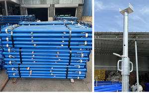 Échafaudages réglables de conception moderne de 3 m à 5 m, étais en acier, poussée-tirage et galvanisés-peints pour les supports de <span class=keywords><strong>plancher</strong></span> de construction - Product Image 6