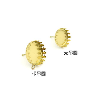 Stainless Steel Earring <b>Posts</b> <b>Round</b> Basin Base For Earring Making DIY Jewelry Accessories Gold And Silver Color - Product Image 5