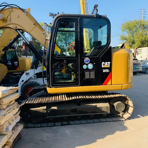 Excavadora de cadenas pequeña usada original CAT 307E2 de 7 toneladas, excavadora pequeña Caterpillar 307E2 para construcción, paisajismo y trabajo agrícola - Product Image 1