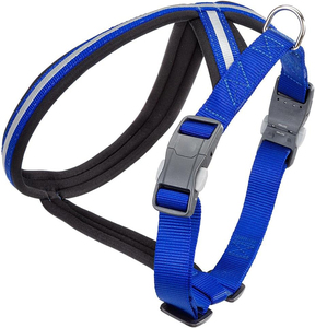 Premium Custom Nylon Slip on <b>Foam</b> <b>Padded</b> Dog Harness Set Tactical Dog Collar Leash Quick Release Metal Buckle With Handle - Product Image 4