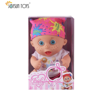 Poupée bébé JOYSUN TOYS pas chère, en PVC, 8 pouces, réaliste, chantante, mini, corps souple, musicale, clignotante, échelle 1:8, certifiée STEM EN71