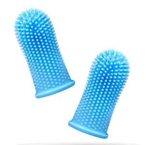 Nouvelle brosse à dents transfrontalière pour animaux de compagnie nettoyage des dents <span class=keywords><strong>chaton</strong></span> coupe les doigts soins des chiens brosse en silicone - Product Image 1
