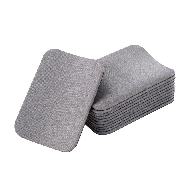 Custom Shape Conductive Electrode With Silver Fiber Fabric for Ems Training Suit 3 mm Thickness