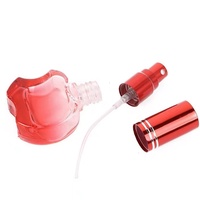 Nouvelle conception, flacon de parfum miniature rechargeable de 10 ml, coloré, en forme de pomme, en verre, flacon de parfum cosmétique, récipient en verre