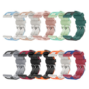 Correas de reloj impermeables de silicona TPU de doble color producidas en fábrica 12MM 16MM 18mm 20mm 22mm tamaños para correas ROEJ - Product Image 1