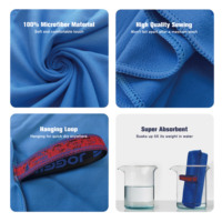 Serviette de sport en microfibre polyester/nylon 80/20, couleur unie, écologique, séchage rapide, logo personnalisé, pour voyage en plein air, en daim, anti-transpiration