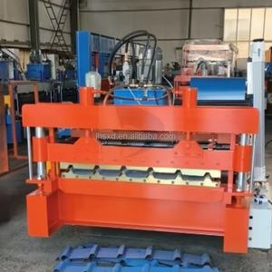 Machine de formage <span class=keywords><strong>à</strong></span> froid de tôles de toiture en métal galvanisé robustes pour la production en usine en gros - Product Image 6