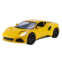 Haochi H82042 Modèle de voiture de sport à l'échelle 1:24 en alliage moulé sous pression avec fonction de recul et portes ouvrables pour les 14 ans et plus