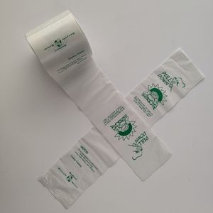 Embalaje de alimentos impreso Bolsas de camisetas perfumadas embalaje de alimentos para llevar comestibles en rollo - Product Image 3