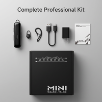 Mini Analog Telsiz UHF 400-480MHz 16 Kanal 0.5W 23g Kulaklıklı Eller Serbest Gizli Otel Restoran 0-1km Menzil İngilizce KE-03