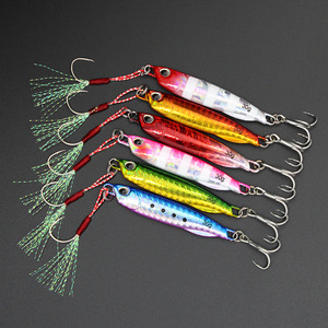 10g 15g 20g 30g 40g 50g 60g metallo Jigging esca di fusione di metallo artificiale con ganci di assistenza - Product Image 3