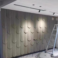 Revêtement mural décoratif moderne léger panneaux muraux en pierre artificielle PU 3d