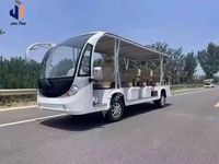 Voiturette de golf électrique 14 places pour le transport touristique commercial en station balnéaire, hôtel et zone touristique