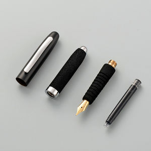 Ladys EVA METAL Mini Sport Classic Pluma estilográfica Negro <span class=keywords><strong>M</strong></span> Acero Medium Nib Pocket Pluma estilográfica corta - Product Image 3