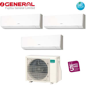 เครื่องปรับอากาศทั่วไปฟูจิตสึ Trial Split INVERTER lmca Series 7 + 9 + 12กับ AOHG18LAT3 R-410 7000 + 9000 + 12000 - Product Image 1