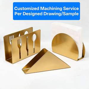 Service d'usinage sur mesure OEM pour support de mouchoirs en aluminium, laiton, acier inoxydable, or, porte-serviettes personnalisé, porte-serviettes en papier - Product Image 2