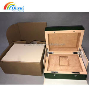 Caja de Reloj de Madera de Lujo de una Sola Ranura, Color Verde, con Bolsa de Regalo, Tarjeta y Certificado, Caja de Regalo con Logotipo Personalizado - Product Image 5