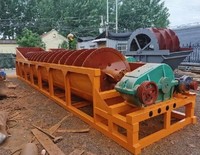 Laveuse de sable spirale pour l'exploitation minière, machine à laver le sable à vis pour la séparation du sable de rivière, des pierres et de la boue
