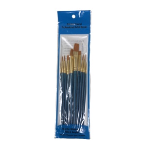 Pennello professionale in setola bianca 10 pz in Nylon di migliore qualità <span class=keywords><strong>per</strong></span> l'artista dei capelli <span class=keywords><strong>per</strong></span> pittura ad <span class=keywords><strong>acquerello</strong></span> Art Set di <span class=keywords><strong>pennelli</strong></span> - Product Image 5