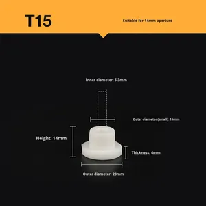 白色食品级硅胶塞，用于水槽溢流孔折扣橡胶产品库存 - Product Image 2