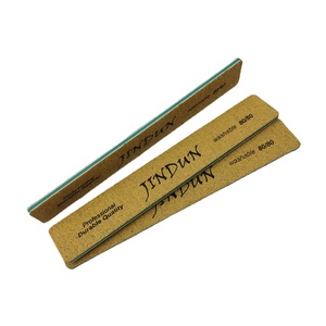 Lime à ongles professionnelle rectangulaire double face en éponge EVA jaune imperméable de haute qualité 100/100 pour salon de manucure - Product Image 3