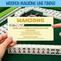 Lot de 4 détecteurs de lignes de Mahjong en acrylique Whoslaes – Accessoires de Mahjong personnalisés pour débutants, décoration moderne et luxueuse pour la maison et le bureau