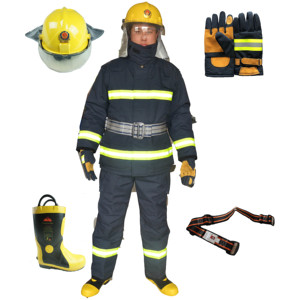 消防士の制服 <span class=keywords><strong>CE</strong></span> <span class=keywords><strong>EN469</strong></span> 規格適合 耐火服 消防士用 難燃性 消防士装備 ヘルメット 手袋 ブーツ ベルト - Product Image 5