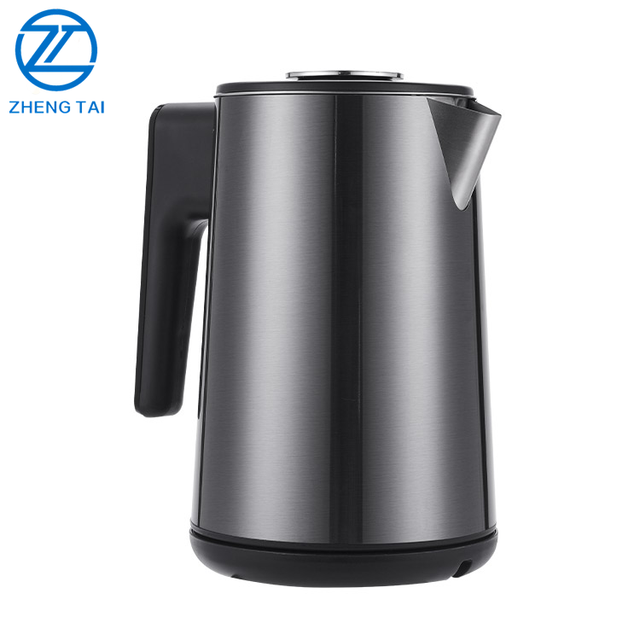 Kettle1.5L Electric Kettle Seamless Double Wall Anti Scalding Electric Tea Kettle with Color Stainless Steel and PP Plastic Body