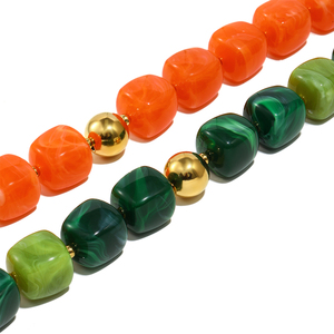 قلادات مربعة من الراتنج والأكريليك على طراز Y2K من دريم شو، مجوهرات مقاومة للماء، سلاسل وقلادات أنيقة - Product Image 2