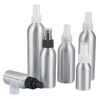 Bouteille de pulvérisation de cosmétiques en aluminium haut de gamme bouteille en métal de qualité supérieure avec pompe pour cosmétiques
