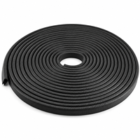 Bande de protection en caoutchouc EPDM pour bordure, profil en U de 1/16 à 1/8 po, joint d'étanchéité à clipser pour portière de voiture et tôle