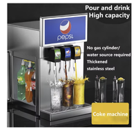 Distributeur de boissons gazeuses commerciales à 4 boissons au choix