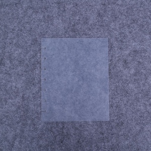 Carpeta de PP con orificio de seta, cubierta semitransparente negra, estuche de diario reemplazable desmontable para cuadernos de hojas sueltas, producto de archivo - Product Image 6