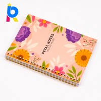 Carnets A5 en spirale en gros, couverture souple, pour usage professionnel, bureautique et étudiant, 80 feuilles, couleur personnalisée, conception publicitaire à spirale