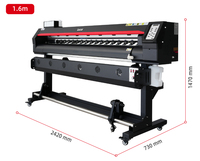 Último Modelo Locor Impresora Eco Solvente de 1.8m/6.2ft con 2 Cabezales XP600/DX5/i3200 para Impresión de Vinilos, Lonas y Calcomanías para Exteriores