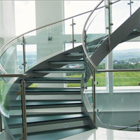 Escalera Curva de Lujo Personalizada con Diseño Arquitectónico para Proyectos de Villas de Alta Gama
