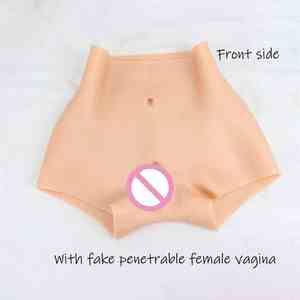 Zachte Siliconen Nep <span class=keywords><strong>Pussy</strong></span> Broek Doordringbaar Insertable Boxer Man Naar Vrouw Nep <span class=keywords><strong>Vagina</strong></span> Broek Voor Crossdresser Shemale Transgender - Product Image 4