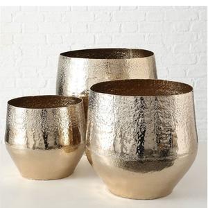 Unique Shape Classic Design <b>Gold</b> Finished Metal Floor <b>Planter</b> Factory Customized Handmade Floor <b>Planter</b> - Product Image 3