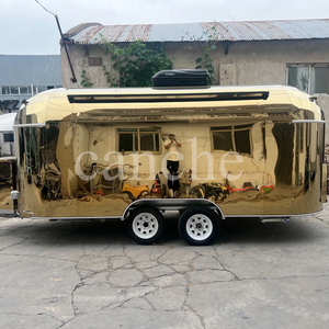 Carrito de perritos calientes, nuevo carrito de café comercial seleccionado, furgoneta de comida, remolque de comida de cocina móvil a la venta - Product Image 5