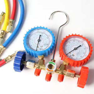 Factory R134A Aluminum Valve Manifold Gauge <strong>HVAC</strong> Brass Air Conditioning Pressure A/C System Refrigeration <strong>Tools</strong> - Product Image 4