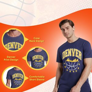 T-shirt à manches courtes pour homme, fan de sport de basket-ball | Brooklyn, Denver, Boston, Golden State, Chicago - Product Image 2