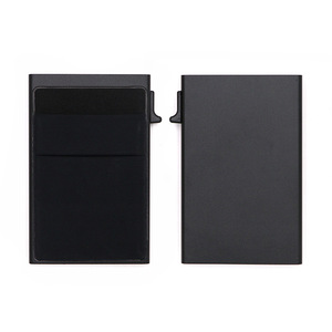 Portafoglio Smart RFID in Metallo con Custodia Sottile Nera per Carte di Credito e Varie Carte Bancarie - Product Image 5